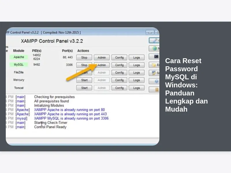 Cara Reset Password MySQL di Windows: Panduan Lengkap dan Mudah